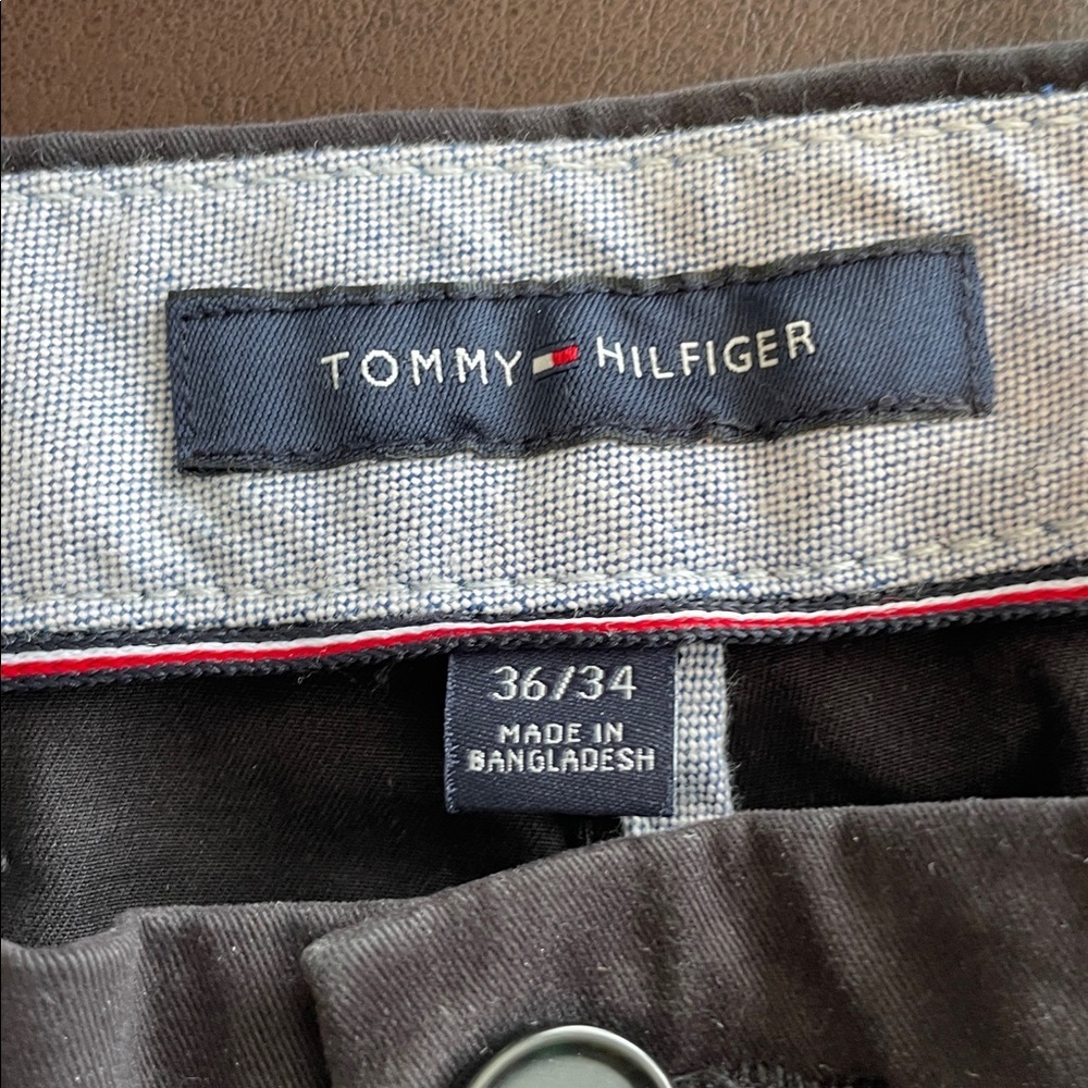 Tommy Hilfiger Men's Dark Gray Chinos - Picture 2 of 7
